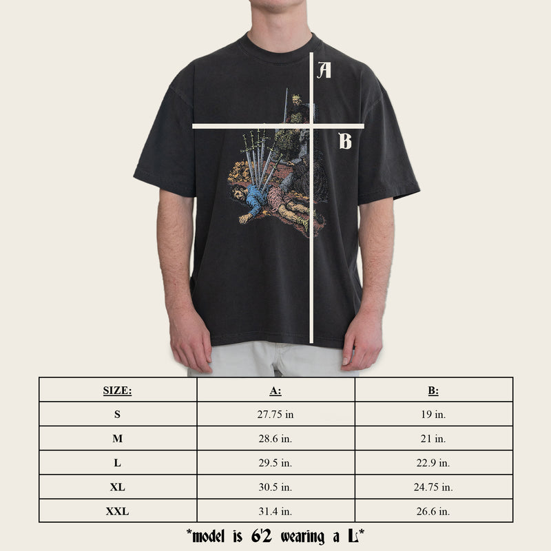 Size chart for GOBLIN TEE
